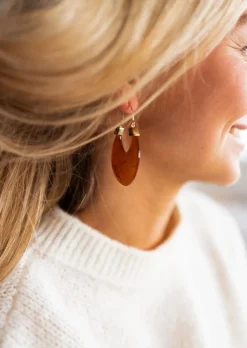 Boucles d'oreilles-EASY-CLOTHES Boucles d’oreilles Gufa dorées et brunes | Boucles d'oreilles originales | Prêt-à-porter en ligne | Easy Clothes Dorées et brunes       