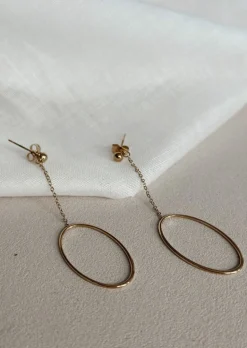 Boucles d'oreilles-EASY-CLOTHES Boucles d’oreilles Jura dorées | Boucles d'oreilles habillées | Prêt-à-porter en ligne | Easy Clothes Dorées       