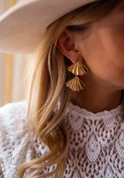 Boucles d'oreilles-EASY-CLOTHES Boucles d’oreilles Lyes - doréesEasy Clothes Dorées       