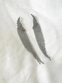Boucles d'oreilles-EASY-CLOTHES Boucles d’oreilles Malva - argentées et brillantesEasy Clothes Argentées et brillantes       
