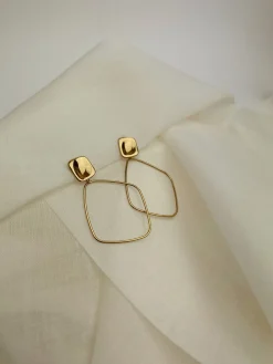 Boucles d'oreilles-EASY-CLOTHES Boucles d’oreilles Saba - doréesEasy Clothes Dorées       