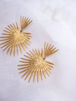 Boucles d'oreilles-EASY-CLOTHES Boucles d’oreilles Soleil - doréesEasy Clothes Dorées       