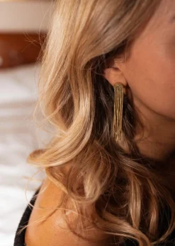 Boucles d'oreilles-EASY-CLOTHES Boucles d’Oreilles Sunni - Dorées - Acier InoxydableEasy Clothes Dorées