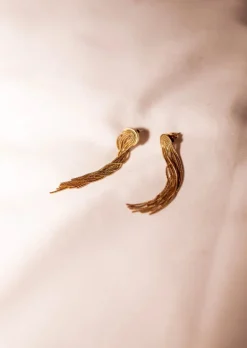 Boucles d'oreilles-EASY-CLOTHES Boucles d’Oreilles Sunni - Dorées - Acier InoxydableEasy Clothes Dorées