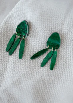 Boucles d'oreilles-EASY-CLOTHES Boucles d’oreilles Syla - vertesEasy Clothes Vertes       