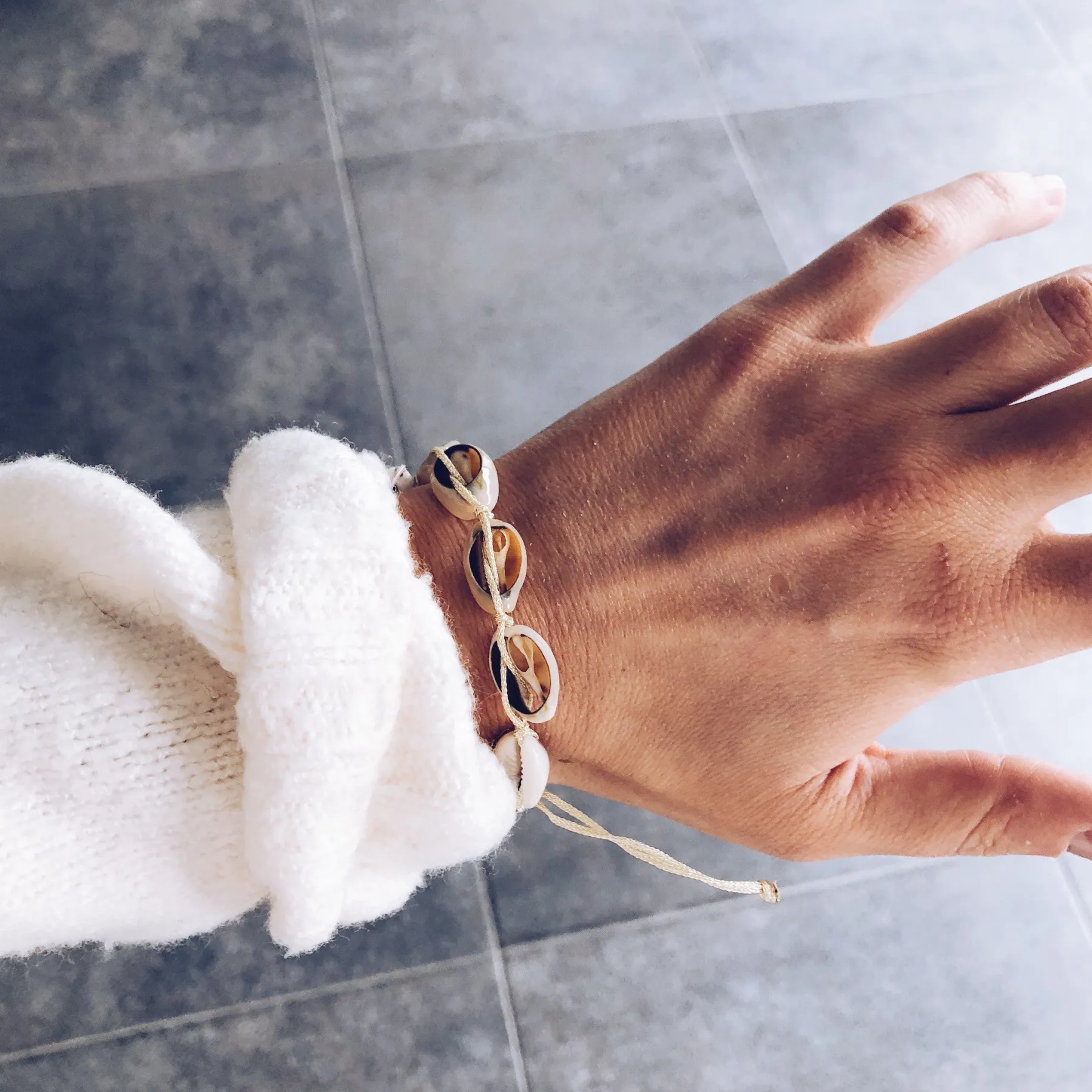 Bracelets-EASY-CLOTHES Bracelet Shella - beigeEasy Clothes Beige