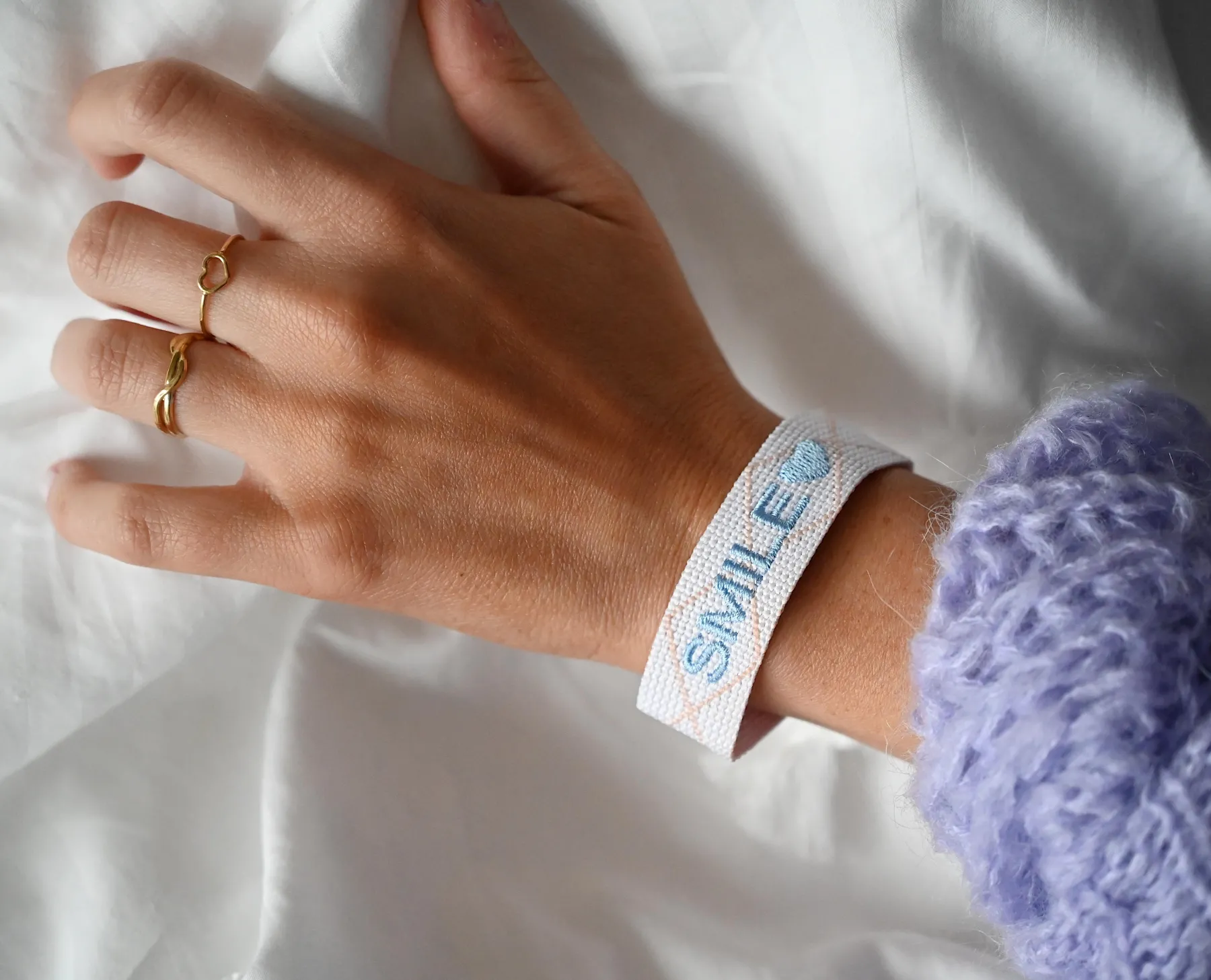 Bracelets-EASY-CLOTHES Bracelet Smily - en tissuEasy Clothes En tissu