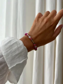 Bracelets-EASY-CLOTHES Bracelet Soizic - à perles rosesEasy Clothes À perles roses
