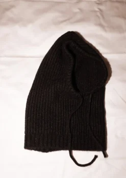 Bonnets & Gants-EASY-CLOTHES Cagoule Malou - Noire - Laine ChaudeEasy Clothes Noire