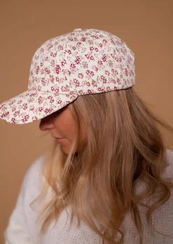 Accessoires Cheveux-EASY-CLOTHES Casquettes Écrue à Fleurs | Fanou | Accessoires Easy Clothes À fleurs       