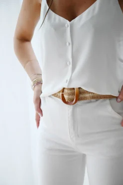 Ceintures-EASY-CLOTHES Ceinture Axelou - beigeEasy Clothes Beige       