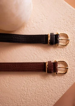Ceintures-EASY-CLOTHES Ceinture Dota - Chocolat - Accessoires Easy Clothes Chocolat       
