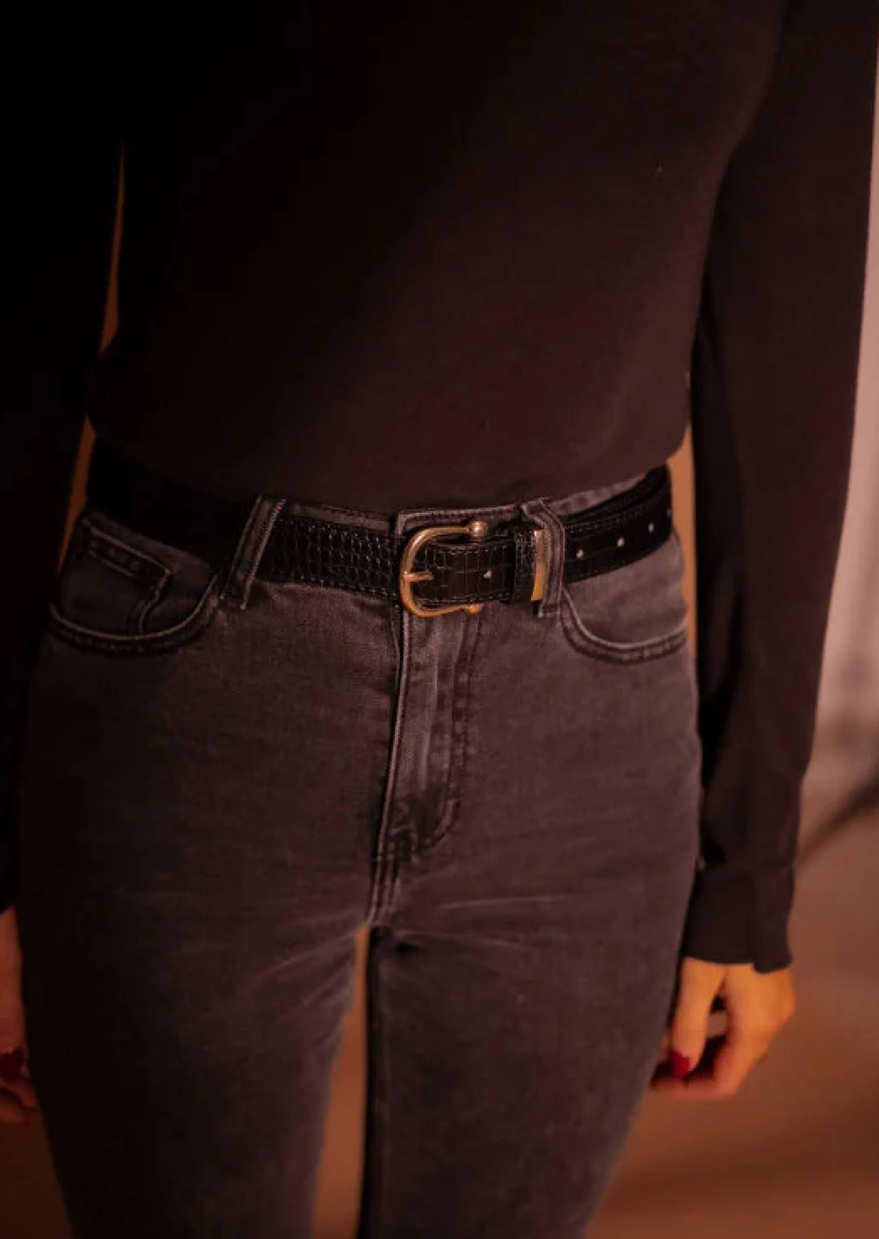 Ceintures-EASY-CLOTHES Ceinture Dota - Noire - Accessoires Easy Clothes Noire
