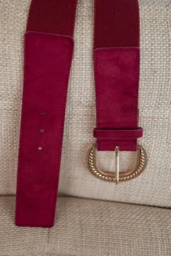 Ceintures-EASY-CLOTHES Ceinture Marick - bordeauxEasy Clothes Bordeaux       