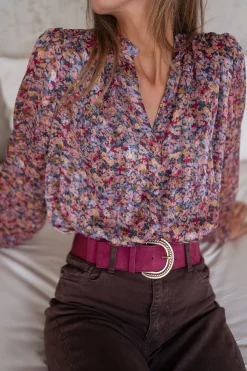 Ceintures-EASY-CLOTHES Ceinture Marick - bordeauxEasy Clothes Bordeaux