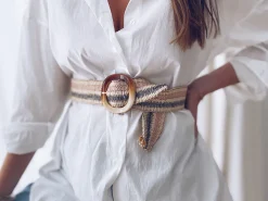 Ceintures-EASY-CLOTHES Ceinture Taha - beigeEasy Clothes Beige       