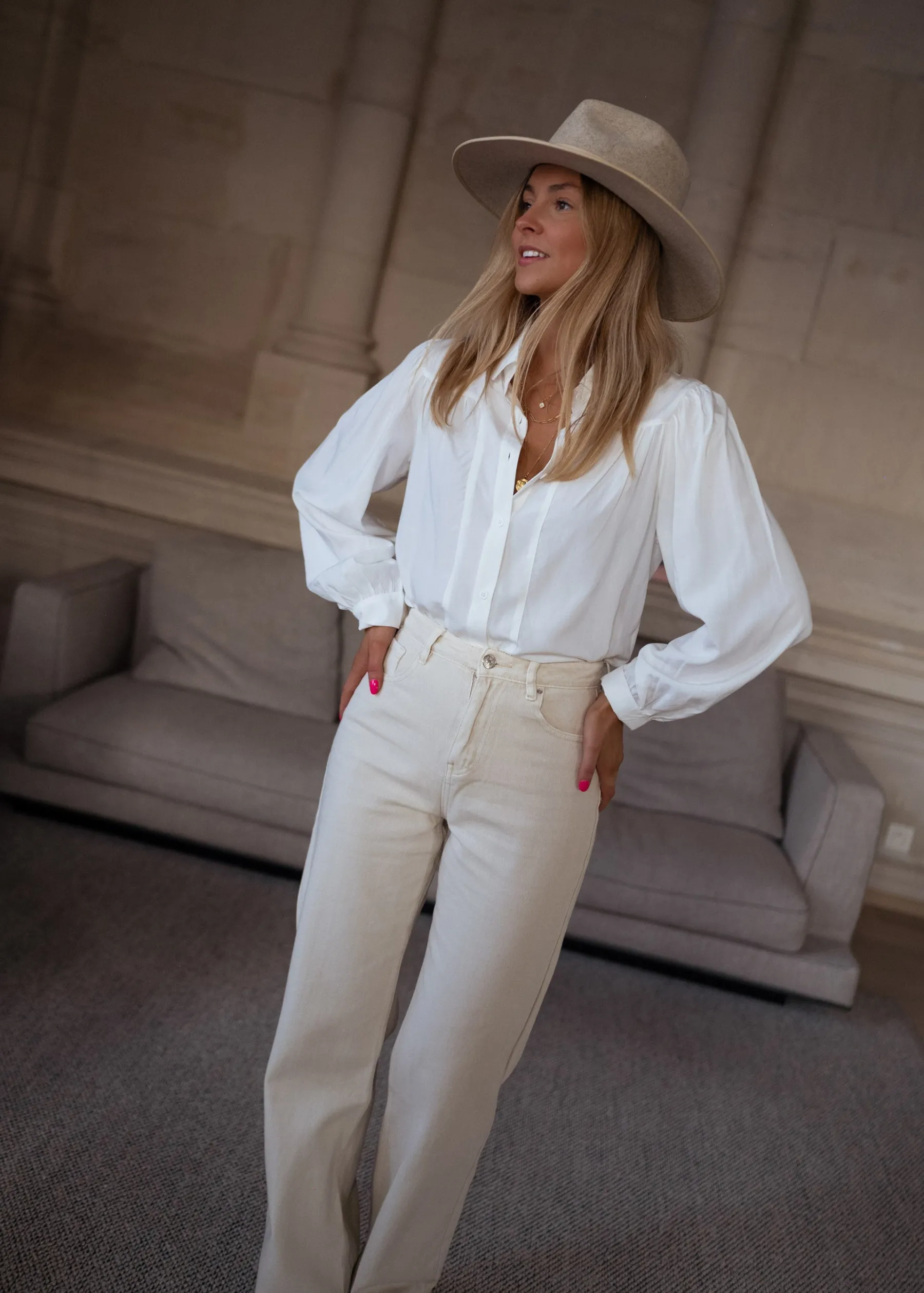 Chemisiers & Blouses-EASY-CLOTHES Chemise Apolline - blancheEasy Clothes Blanche