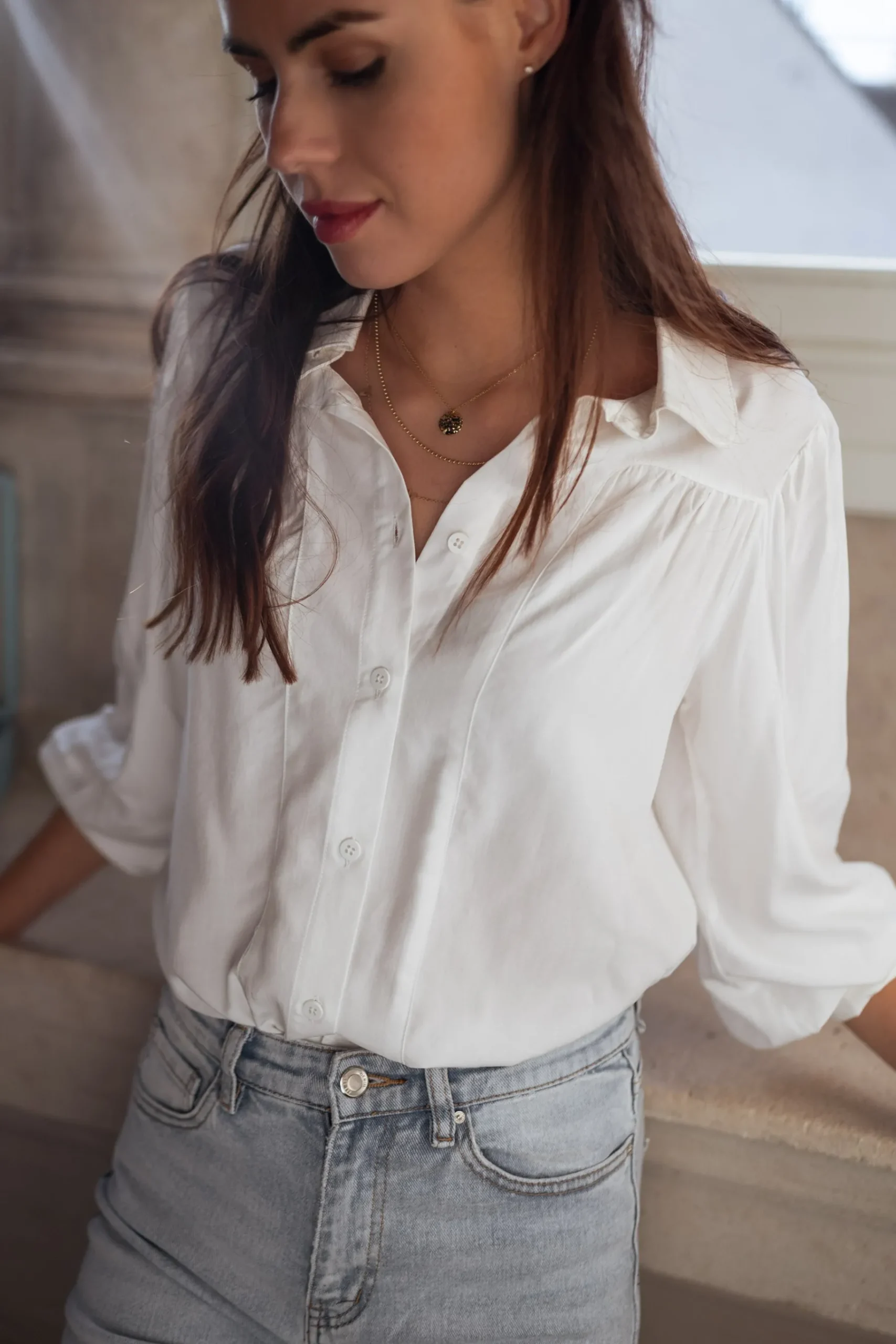 Chemisiers & Blouses-EASY-CLOTHES Chemise Apolline - blancheEasy Clothes Blanche
