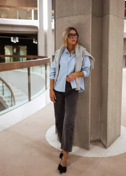 Chemisiers & Blouses-EASY-CLOTHES Chemise April - BleueEasy Clothes Bleue       