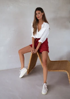 Chemisiers & Blouses-EASY-CLOTHES Chemise Arkie - blanche en linEasy Clothes Blanche en lin