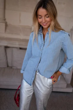 Chemisiers & Blouses-EASY-CLOTHES Chemise Candice - en jeansEasy Clothes En jeans       