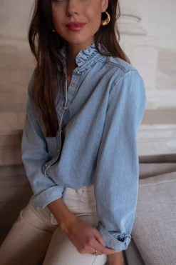 Chemisiers & Blouses-EASY-CLOTHES Chemise Candice - en jeansEasy Clothes En jeans       