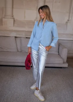 Chemisiers & Blouses-EASY-CLOTHES Chemise Candice - en jeansEasy Clothes En jeans       