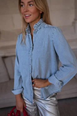 Chemisiers & Blouses-EASY-CLOTHES Chemise Candice - en jeansEasy Clothes En jeans       