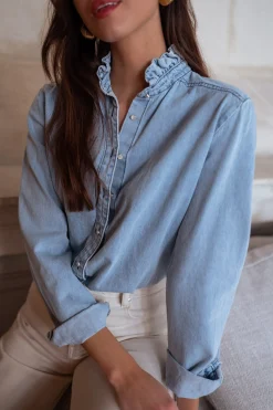 Chemisiers & Blouses-EASY-CLOTHES Chemise Candice - en jeansEasy Clothes En jeans       