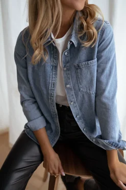 Chemisiers & Blouses-EASY-CLOTHES Chemise Célia - en jeansEasy Clothes En jeans       