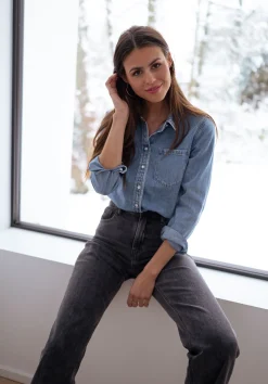 Chemisiers & Blouses-EASY-CLOTHES Chemise Célia - en jeansEasy Clothes En jeans       