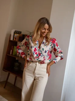 Chemisiers & Blouses-EASY-CLOTHES Chemise Cuba - à fleursEasy Clothes À fleurs       