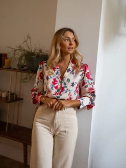 Chemisiers & Blouses-EASY-CLOTHES Chemise Cuba - à fleursEasy Clothes À fleurs