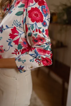 Chemisiers & Blouses-EASY-CLOTHES Chemise Cuba - à fleursEasy Clothes À fleurs