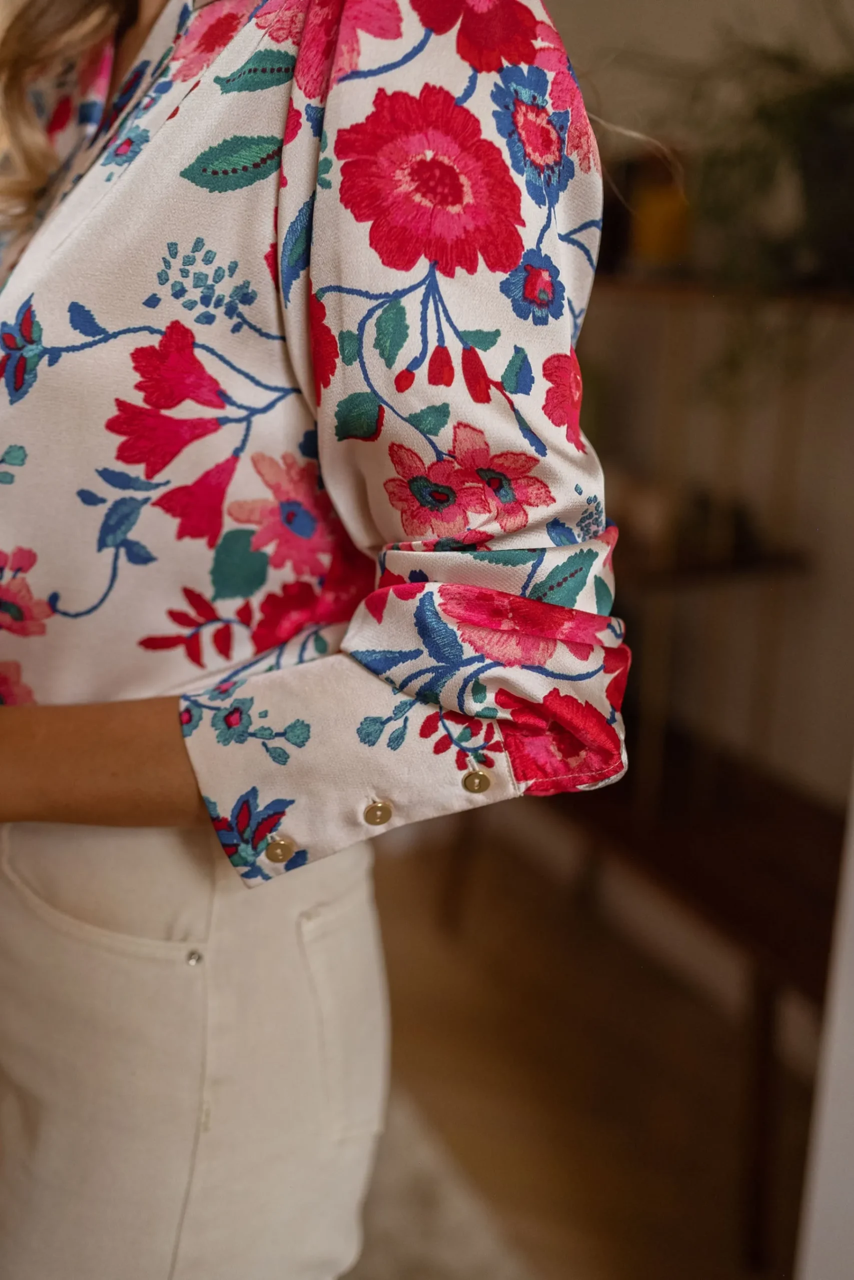 Chemisiers & Blouses-EASY-CLOTHES Chemise Cuba - à fleursEasy Clothes À fleurs
