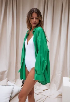 Chemisiers & Blouses-EASY-CLOTHES Chemise Dagma - verteEasy Clothes Verte
