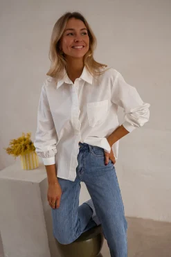 Chemisiers & Blouses-EASY-CLOTHES Chemise Dianne - Écrue - Vêtements FemmeEasy Clothes Écrue       