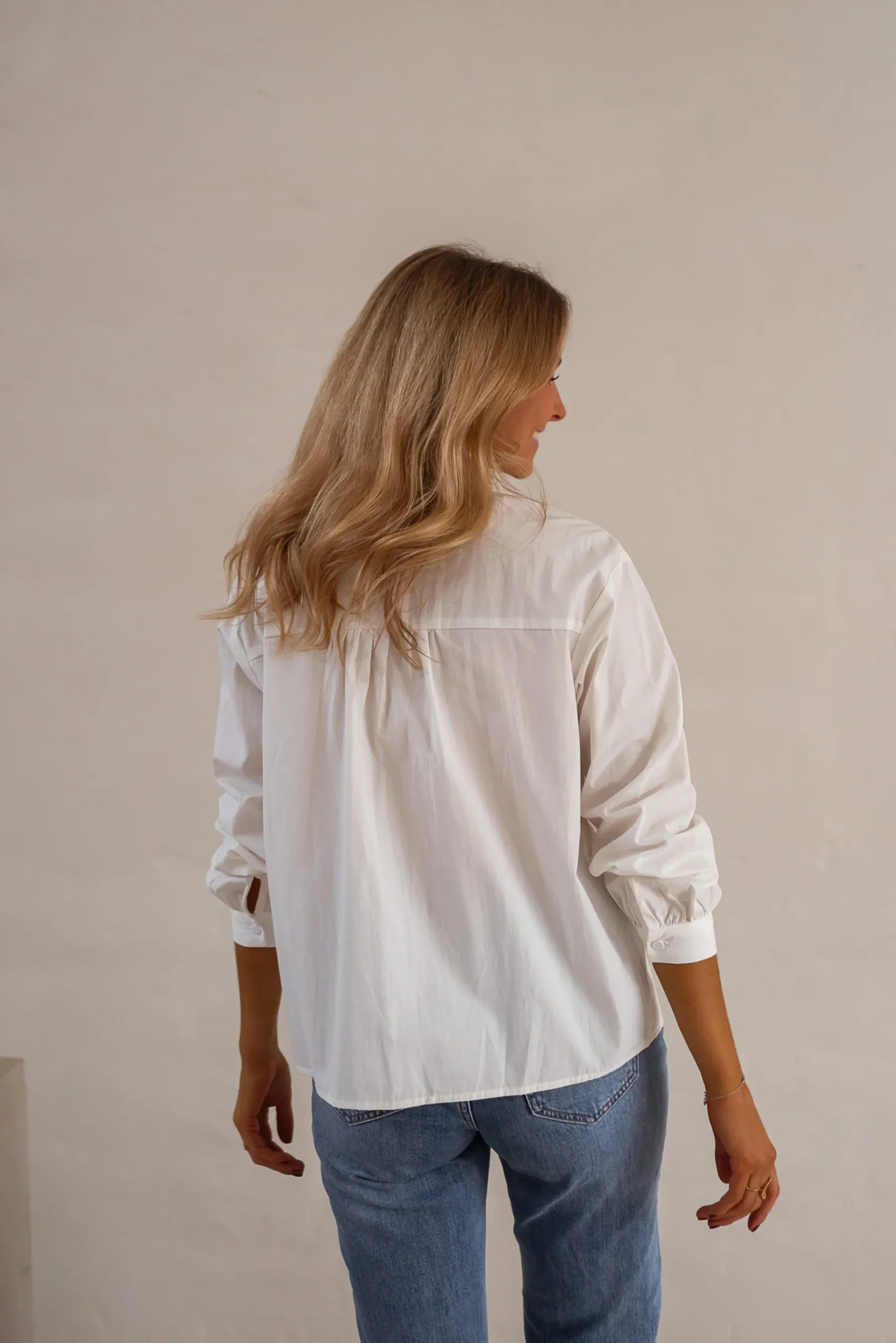 Chemisiers & Blouses-EASY-CLOTHES Chemise Dianne - Écrue - Vêtements FemmeEasy Clothes Écrue