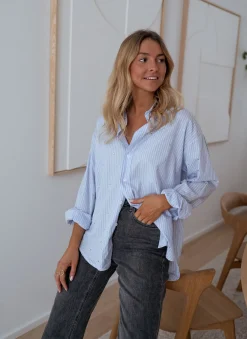 Chemisiers & Blouses-EASY-CLOTHES Chemise Ditte - à lignes et à strassEasy Clothes À lignes et à strass       