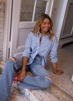 Chemisiers & Blouses-EASY-CLOTHES Chemise Eloise - à lignesEasy Clothes À lignes       