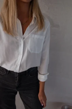 Chemisiers & Blouses-EASY-CLOTHES Chemise Kloé - blancheEasy Clothes Blanche       