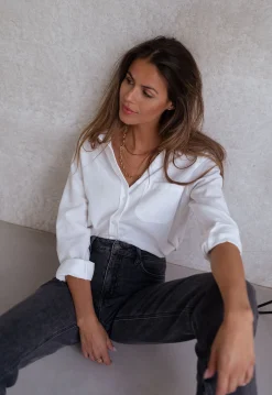 Chemisiers & Blouses-EASY-CLOTHES Chemise Kloé - blancheEasy Clothes Blanche       