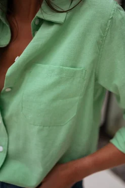 Chemisiers & Blouses-EASY-CLOTHES Chemise Kloé - verteEasy Clothes Verte