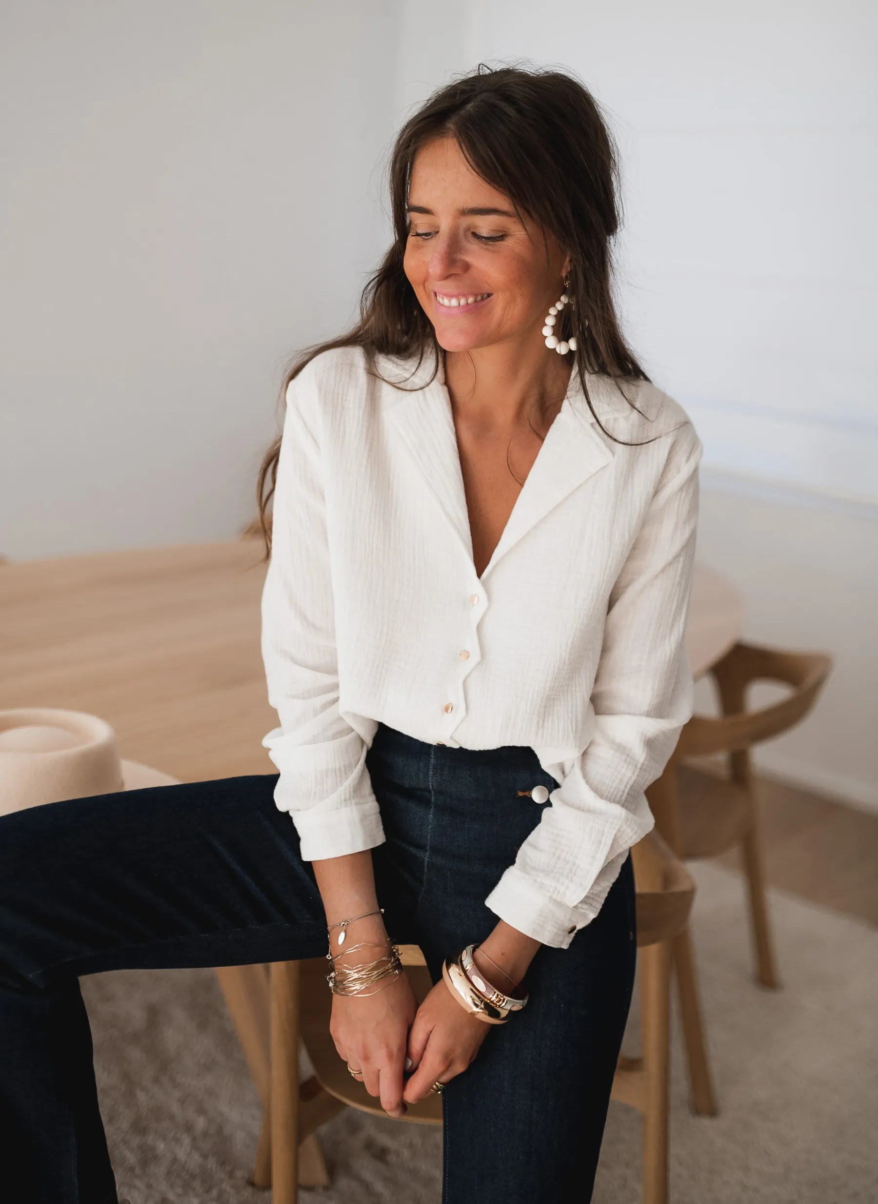 Chemisiers & Blouses-EASY-CLOTHES Chemise Lutece - blancheEasy Clothes Blanche