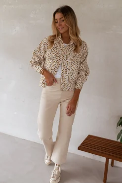 Chemisiers & Blouses-EASY-CLOTHES Chemise Maelys - écrue à fleursEasy Clothes Écrue à fleurs       