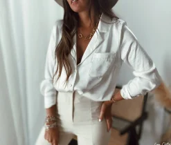 Chemisiers & Blouses-EASY-CLOTHES Chemise Youna - écrueEasy Clothes Écrue