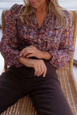 Chemisiers & Blouses-EASY-CLOTHES Chemisier Eva - à motifsEasy Clothes À motifs       
