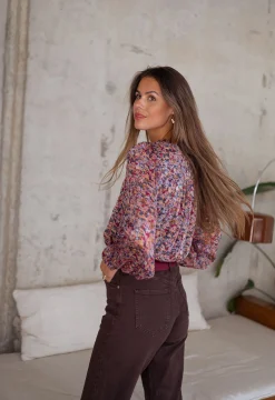 Chemisiers & Blouses-EASY-CLOTHES Chemisier Eva - à motifsEasy Clothes À motifs       
