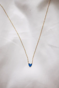 Colliers-EASY-CLOTHES Collier Blair - Doré et bleuEasy Clothes