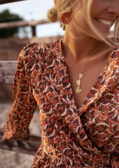 Colliers-EASY-CLOTHES Collier Brice Doré - Pendentifs Coeurs - Bijoux & AccessoiresEasy Clothes Doré       